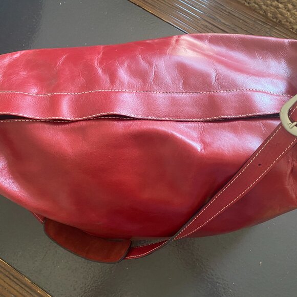 Overnight Bag by Latico - Red Leather - Picture 2 of 6